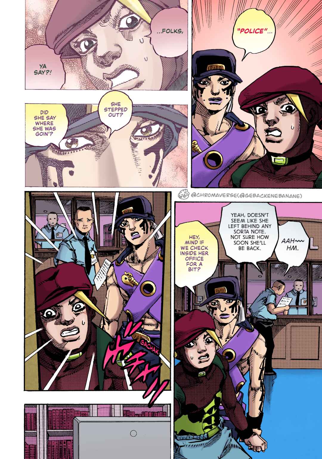 Page 37 Chapter 24 JoJos Bizarre Adventure Part 9 - The JOJOLands (Fan-Colored)