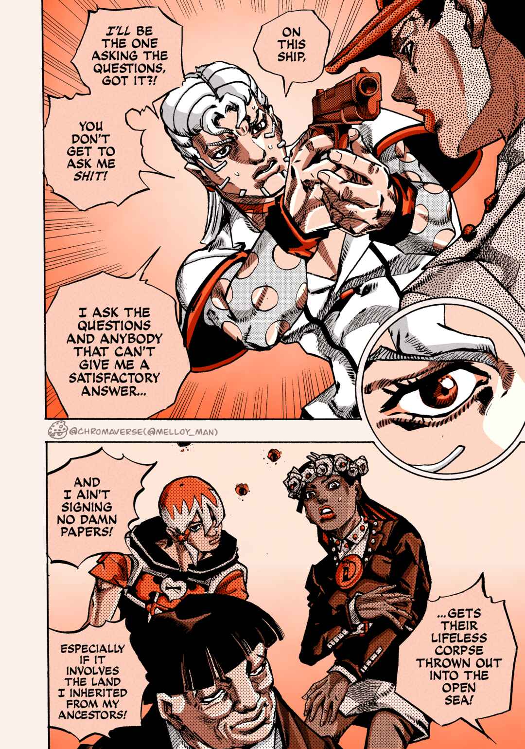 Page 7 Chapter 24 JoJos Bizarre Adventure Part 9 - The JOJOLands (Fan-Colored)