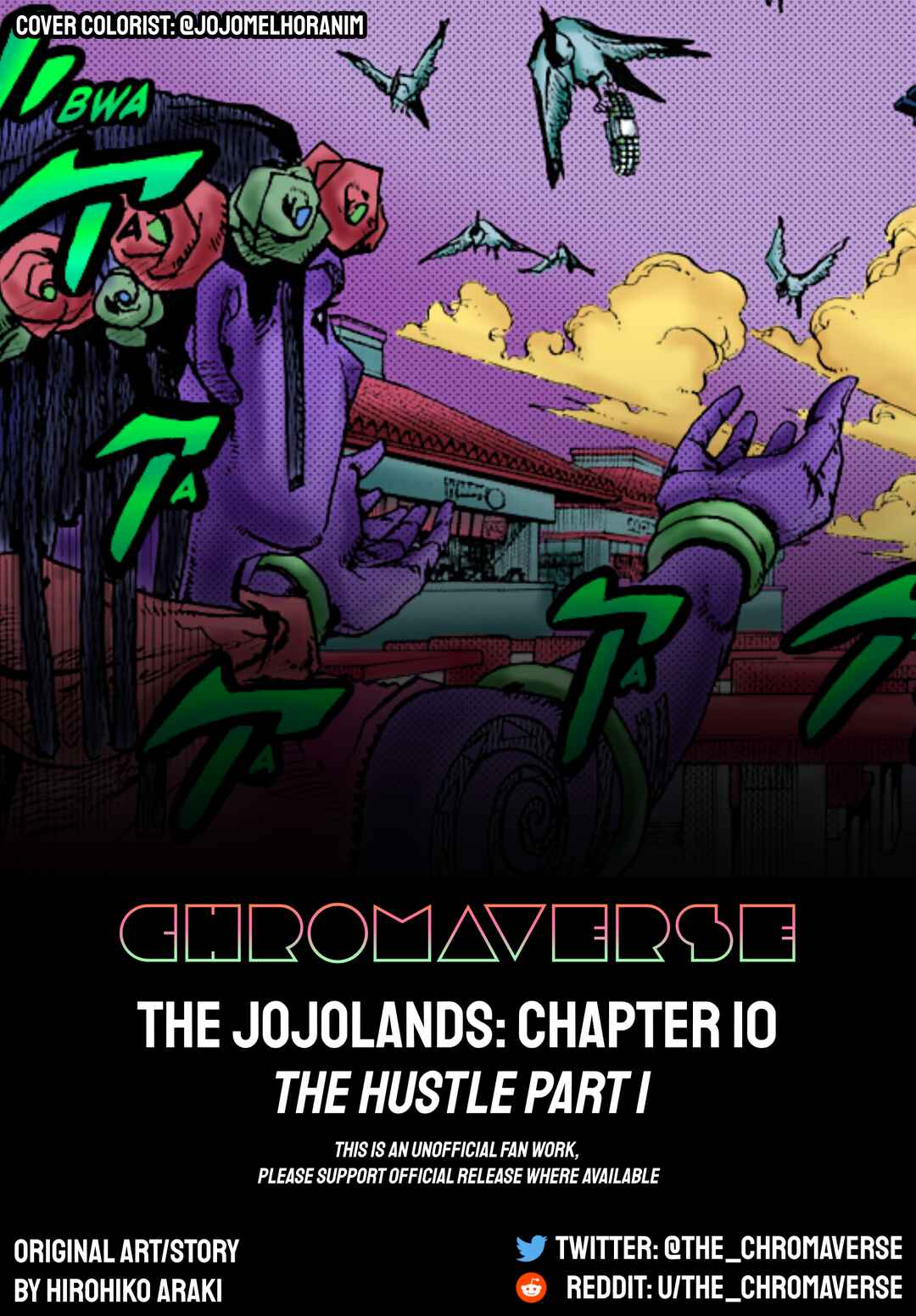 Page 1 Chapter 10 JoJos Bizarre Adventure Part 9 - The JOJOLands (Fan-Colored)