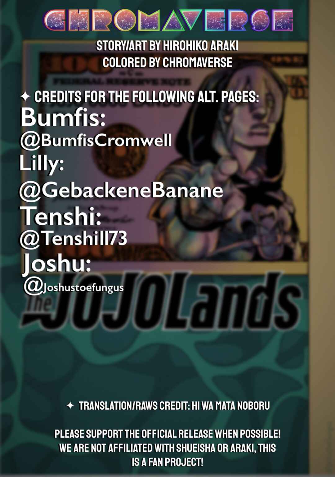 Page 38 Chapter 15 JoJos Bizarre Adventure Part 9 - The JOJOLands (Fan-Colored)