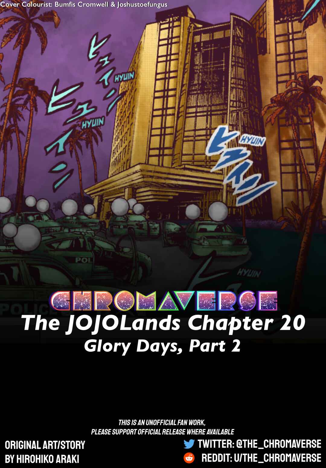 Page 1 Chapter 20 JoJos Bizarre Adventure Part 9 - The JOJOLands (Fan-Colored)