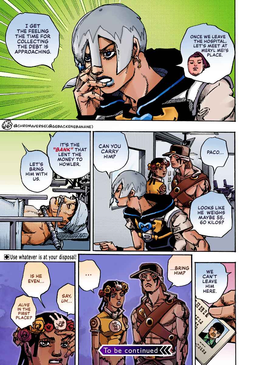 Page 39 Chapter 20 JoJos Bizarre Adventure Part 9 - The JOJOLands (Fan-Colored)