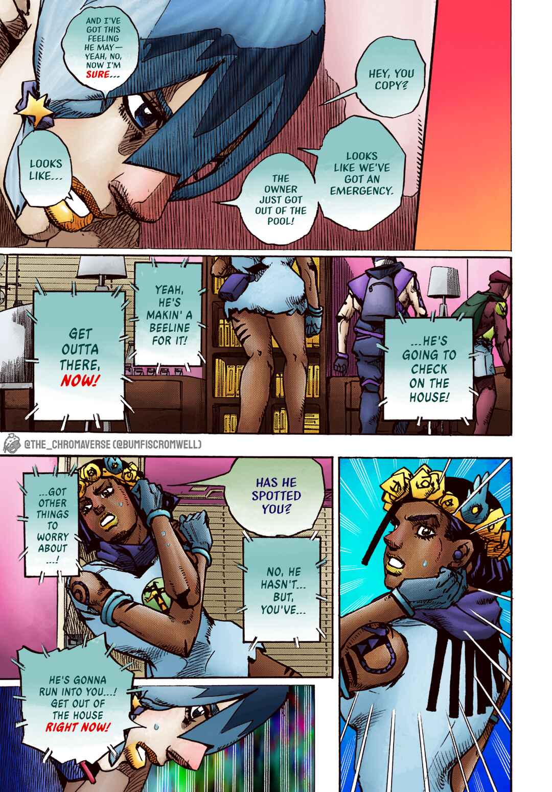 Page 17 Chapter 3 JoJos Bizarre Adventure Part 9 - The JOJOLands (Fan-Colored)