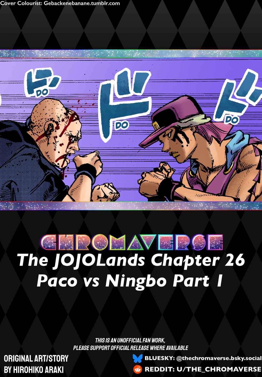 Page 1 Chapter 26 JoJos Bizarre Adventure Part 9 - The JOJOLands (Fan-Colored)