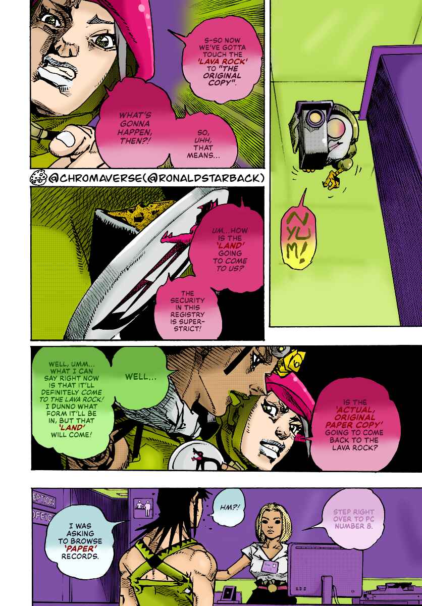Page 21 Chapter 14 JoJos Bizarre Adventure Part 9 - The JOJOLands (Fan-Colored)