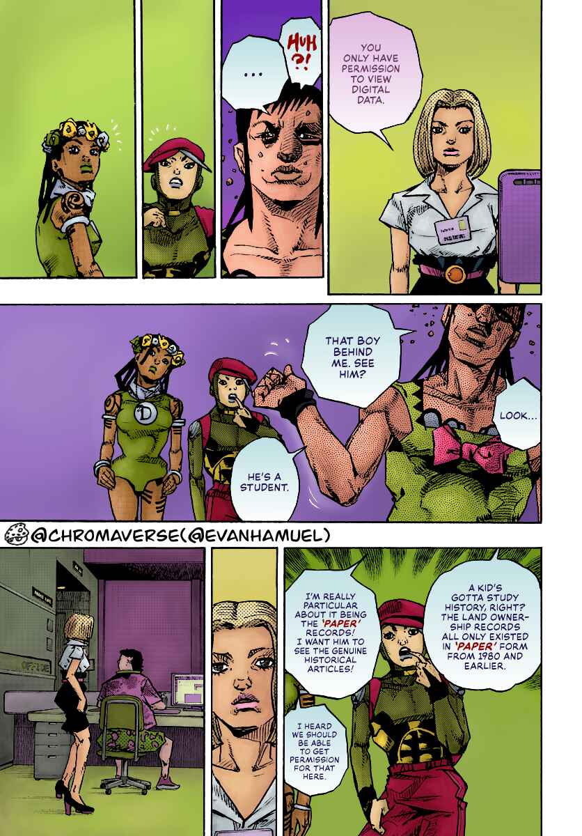 Page 22 Chapter 14 JoJos Bizarre Adventure Part 9 - The JOJOLands (Fan-Colored)