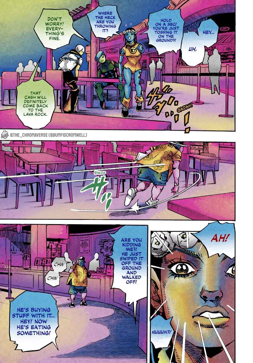 Page 11 Chapter 8 JoJos Bizarre Adventure Part 9 - The JOJOLands (Fan-Colored)