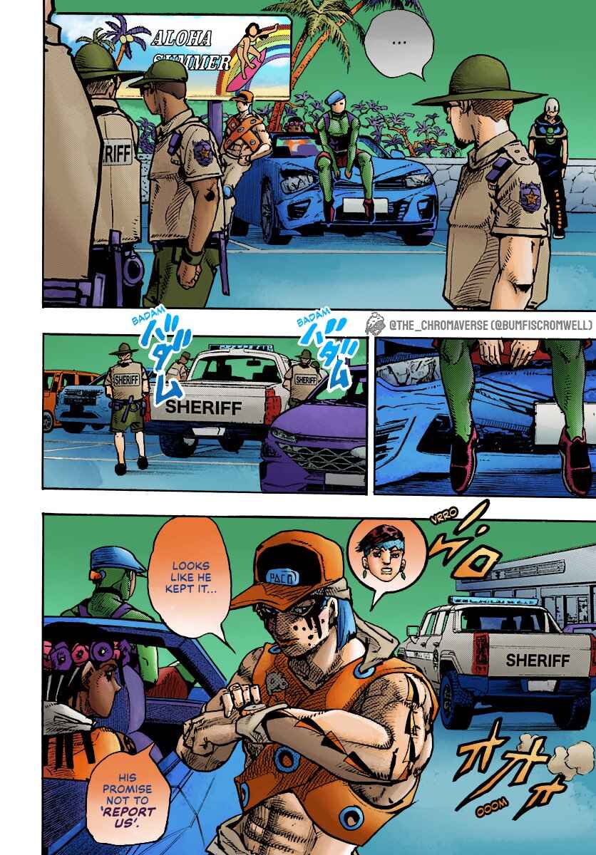 Page 4 Chapter 8 JoJos Bizarre Adventure Part 9 - The JOJOLands (Fan-Colored)