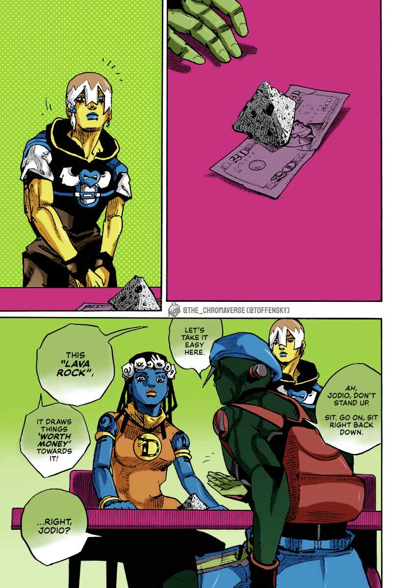Page 7 Chapter 8 JoJos Bizarre Adventure Part 9 - The JOJOLands (Fan-Colored)