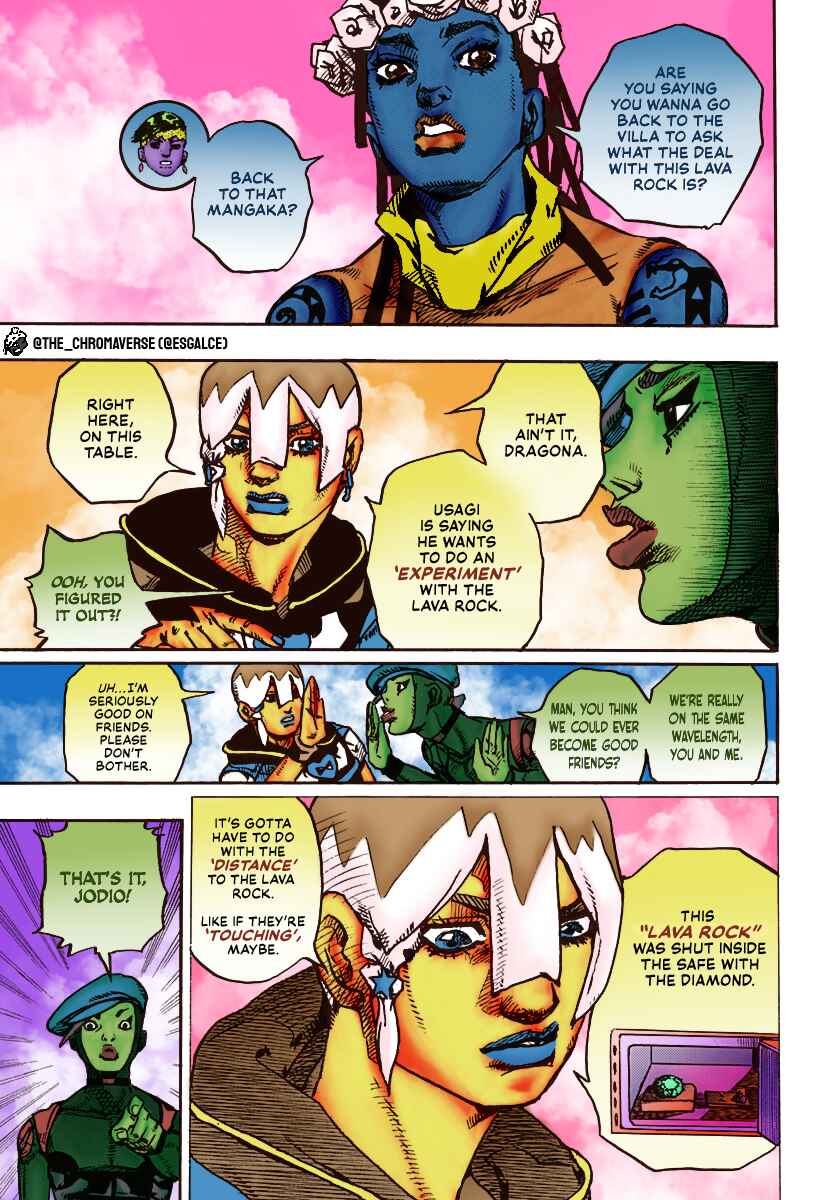 Page 9 Chapter 8 JoJos Bizarre Adventure Part 9 - The JOJOLands (Fan-Colored)