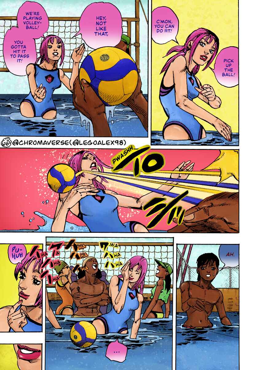 Page 4 Chapter 13 JoJos Bizarre Adventure Part 9 - The JOJOLands (Fan-Colored)