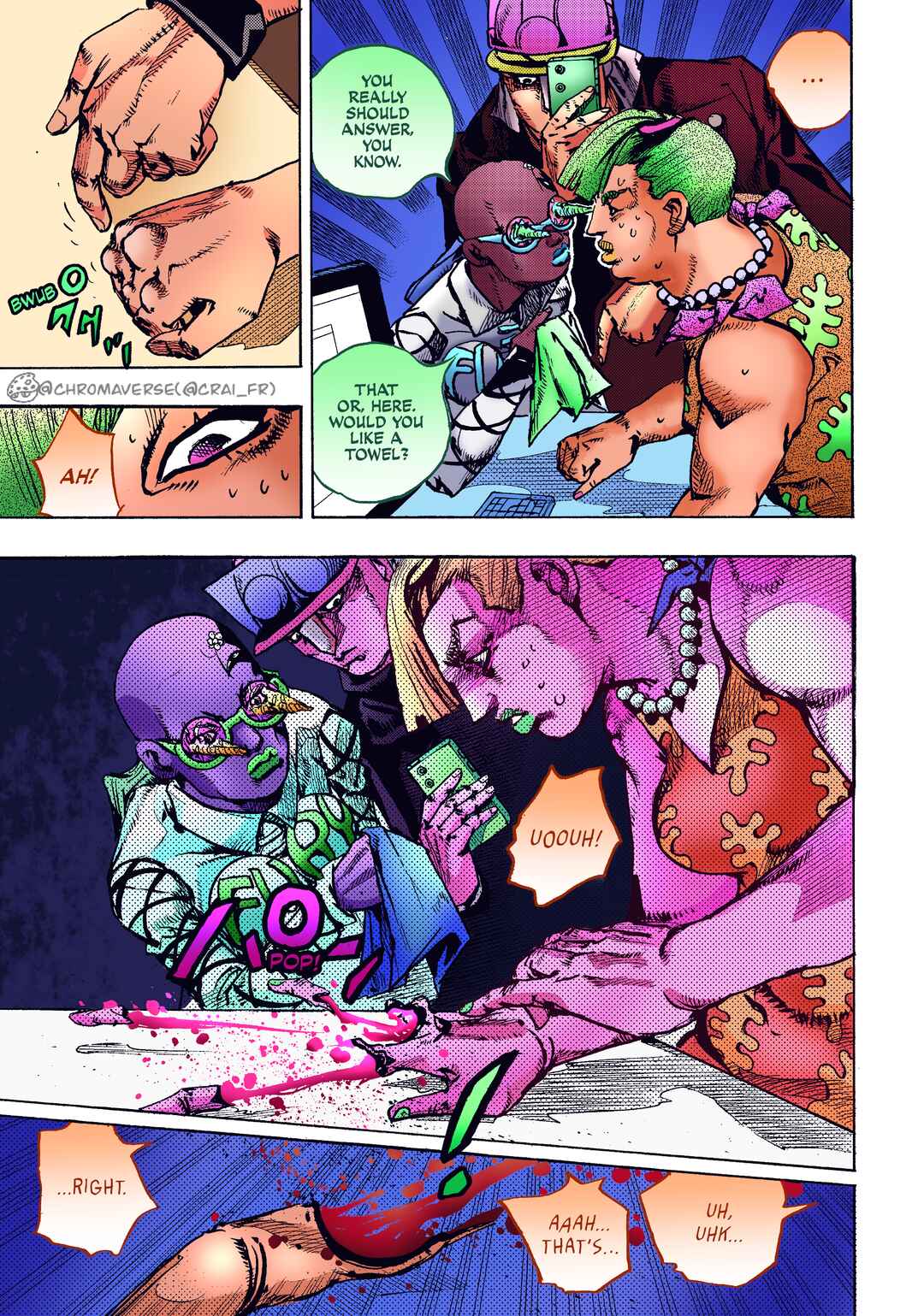 Page 17 Chapter 25 JoJos Bizarre Adventure Part 9 - The JOJOLands (Fan-Colored)
