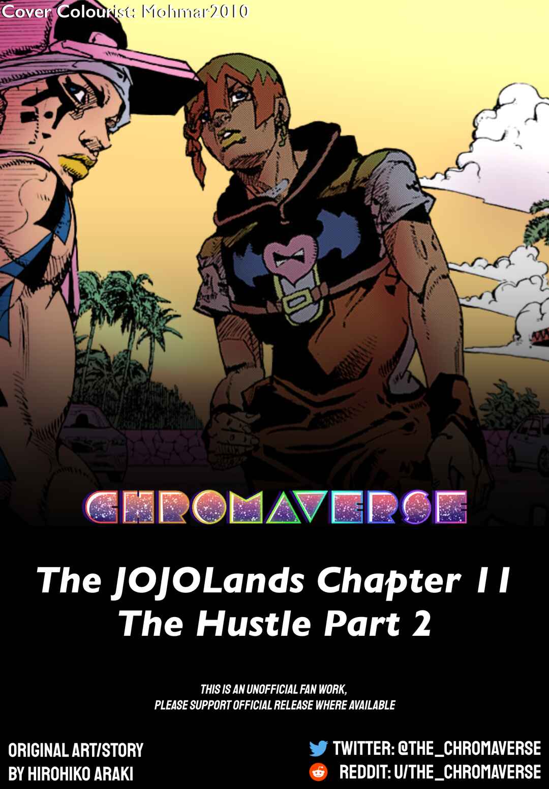 Page 1 Chapter 11 JoJos Bizarre Adventure Part 9 - The JOJOLands (Fan-Colored)