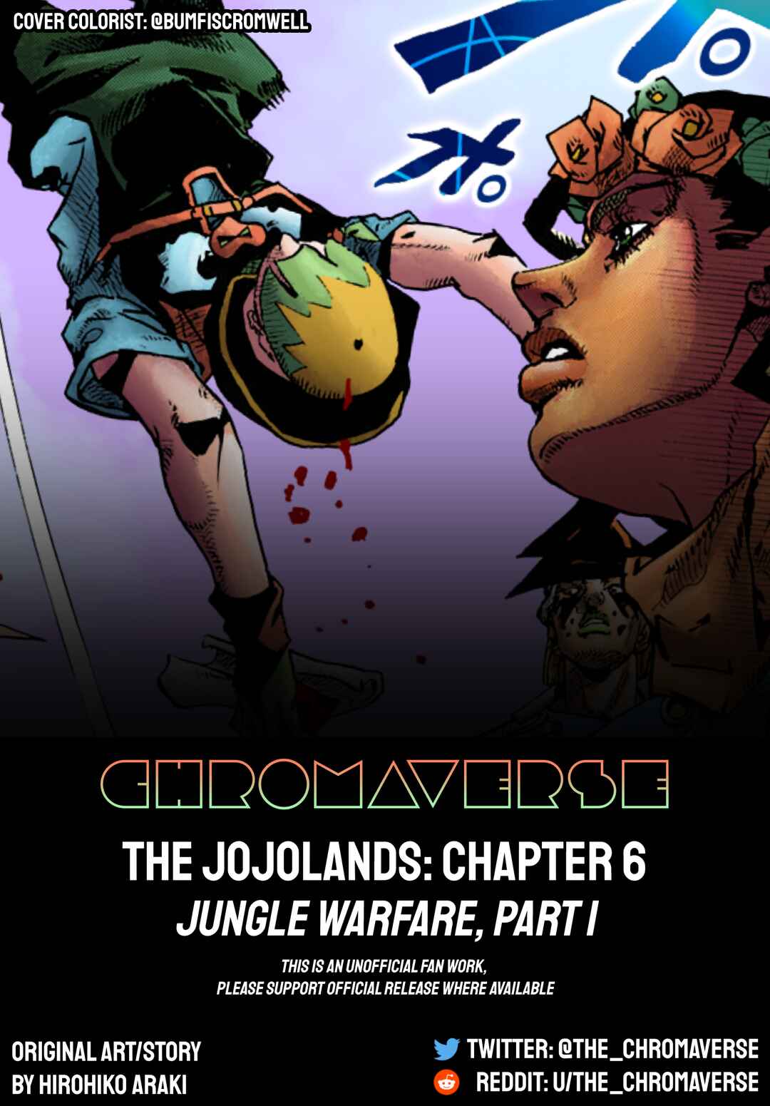 Page 1 Chapter 6 JoJos Bizarre Adventure Part 9 - The JOJOLands (Fan-Colored)