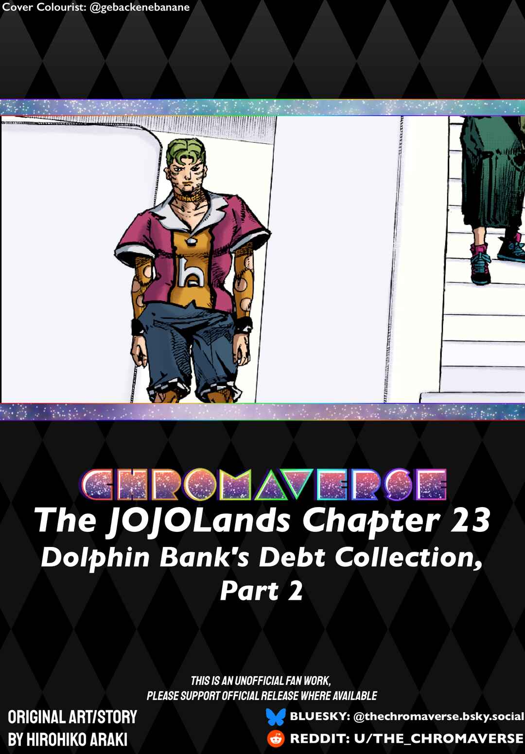 Page 1 Chapter 23 JoJos Bizarre Adventure Part 9 - The JOJOLands (Fan-Colored)