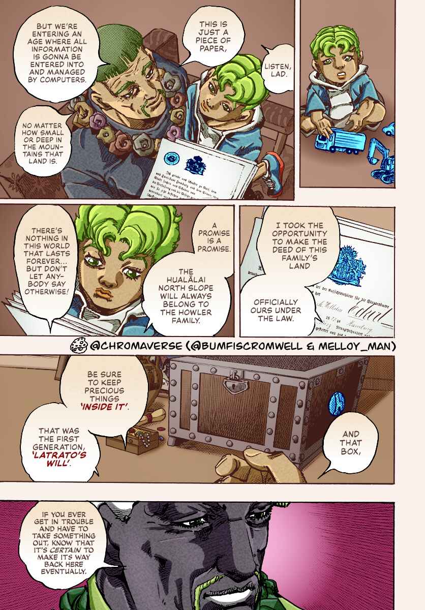 Page 11 Chapter 23 JoJos Bizarre Adventure Part 9 - The JOJOLands (Fan-Colored)