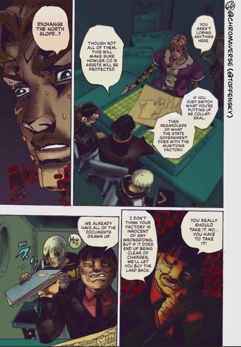 Page 33 Chapter 23 JoJos Bizarre Adventure Part 9 - The JOJOLands (Fan-Colored)