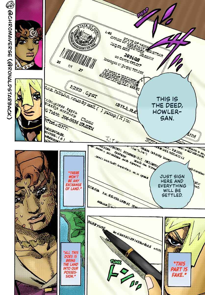 Page 34 Chapter 23 JoJos Bizarre Adventure Part 9 - The JOJOLands (Fan-Colored)