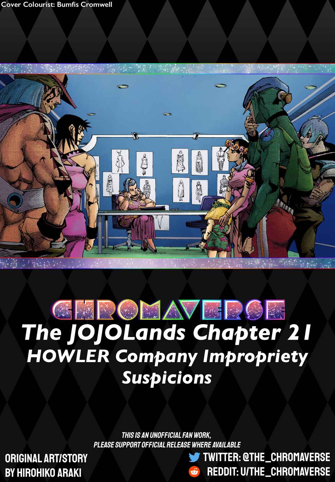 Page 1 Chapter 21 JoJos Bizarre Adventure Part 9 - The JOJOLands (Fan-Colored)
