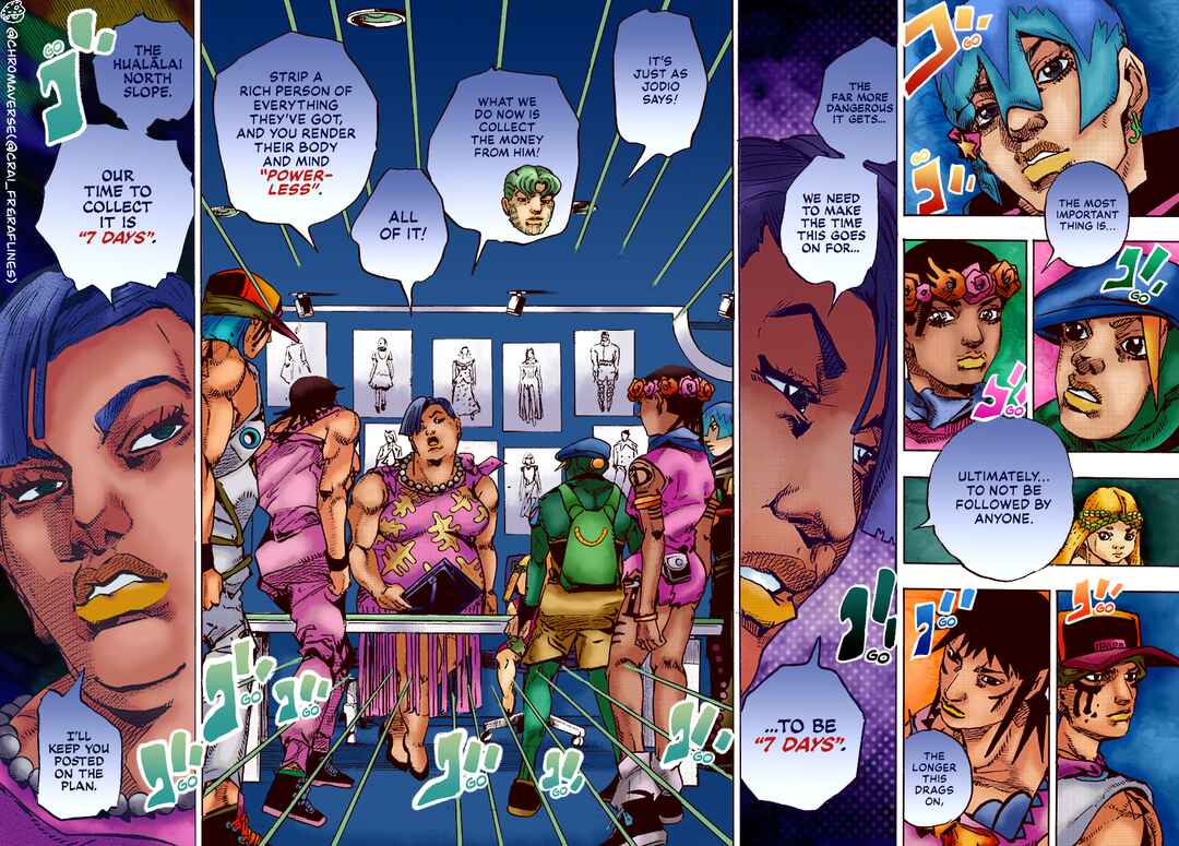 Page 19 Chapter 21 JoJos Bizarre Adventure Part 9 - The JOJOLands (Fan-Colored)