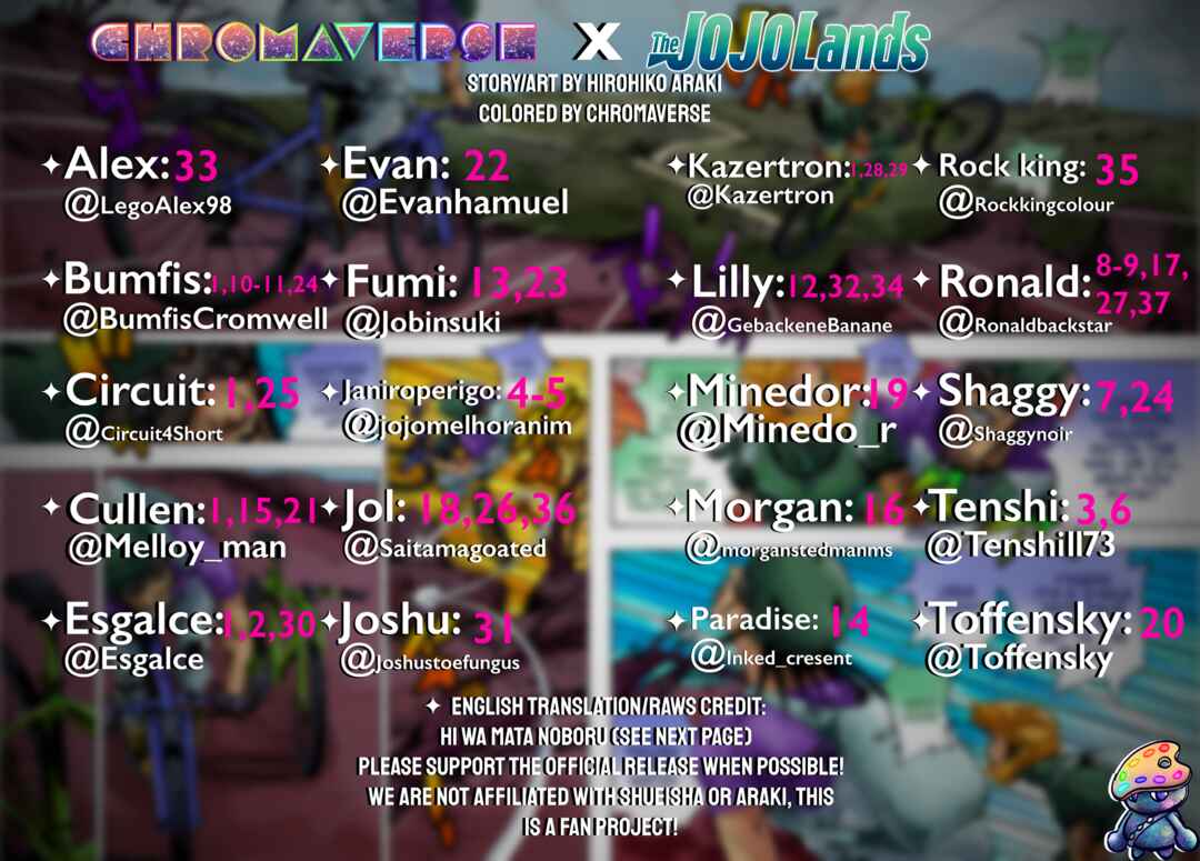 Page 36 Chapter 12 JoJos Bizarre Adventure Part 9 - The JOJOLands (Fan-Colored)