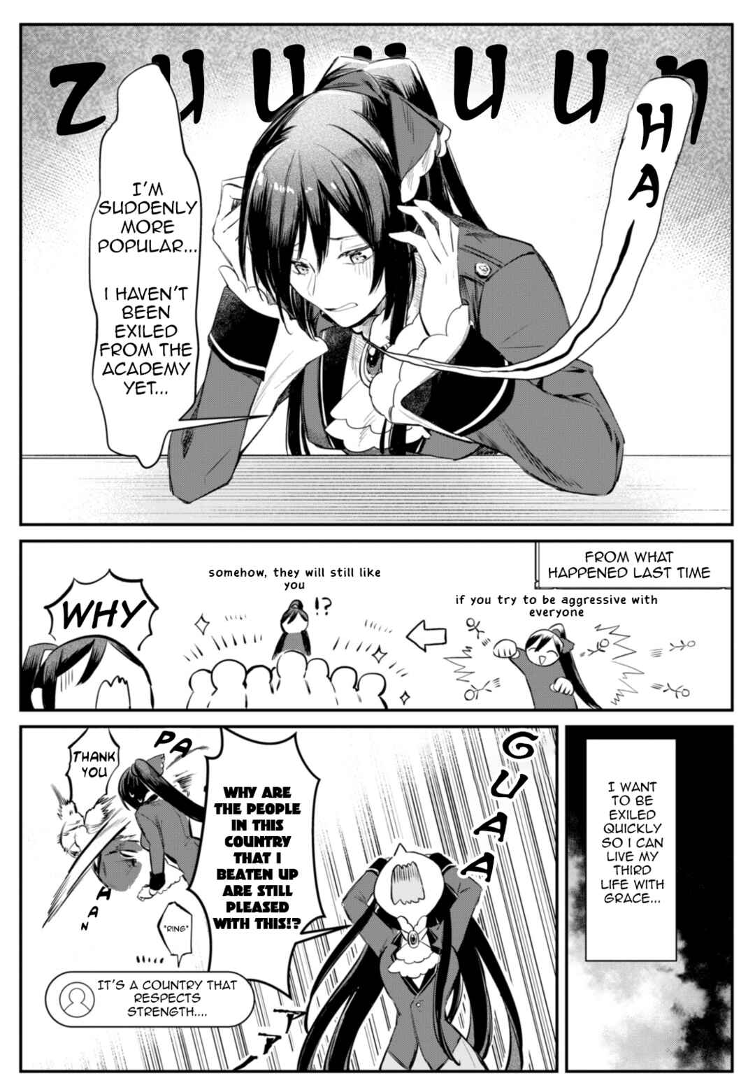 Page 3 Chapter 2 TS Akuyaku Reijou Kamisama Tensei Zennin Tsuihou Haishin RTA ~Kiraware Tsuihou End o Mezashiteru no ni Saikyou Musou Road kara Orirarenai~