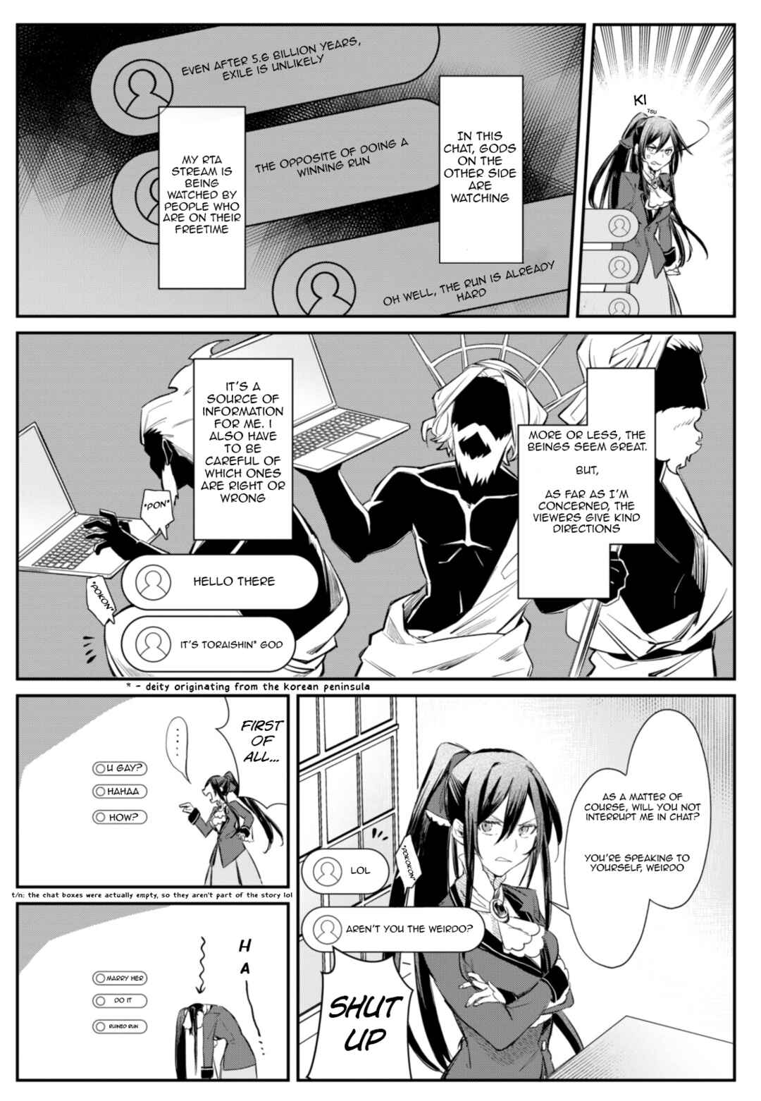 Page 4 Chapter 2 TS Akuyaku Reijou Kamisama Tensei Zennin Tsuihou Haishin RTA ~Kiraware Tsuihou End o Mezashiteru no ni Saikyou Musou Road kara Orirarenai~
