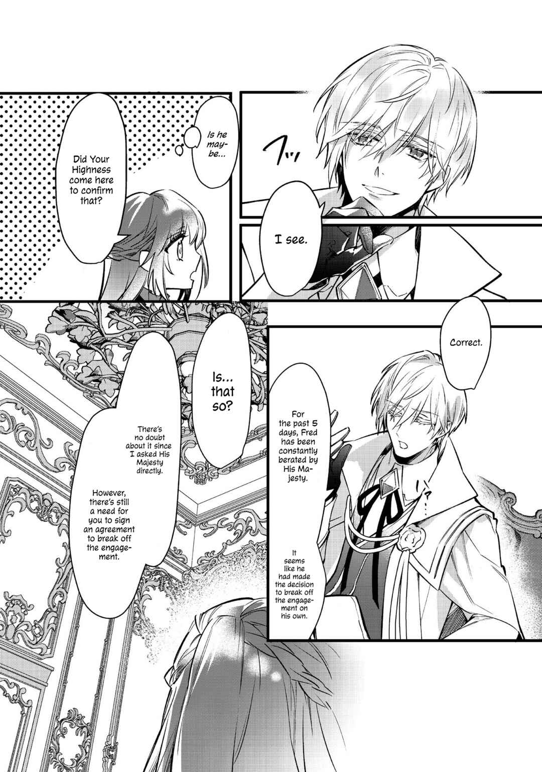 Page 14 Chapter 2 Konyaku Haki Sareta Kaedama Reijou, Hatsukoi no Toshiue Ouji ni Dekiai Sareru