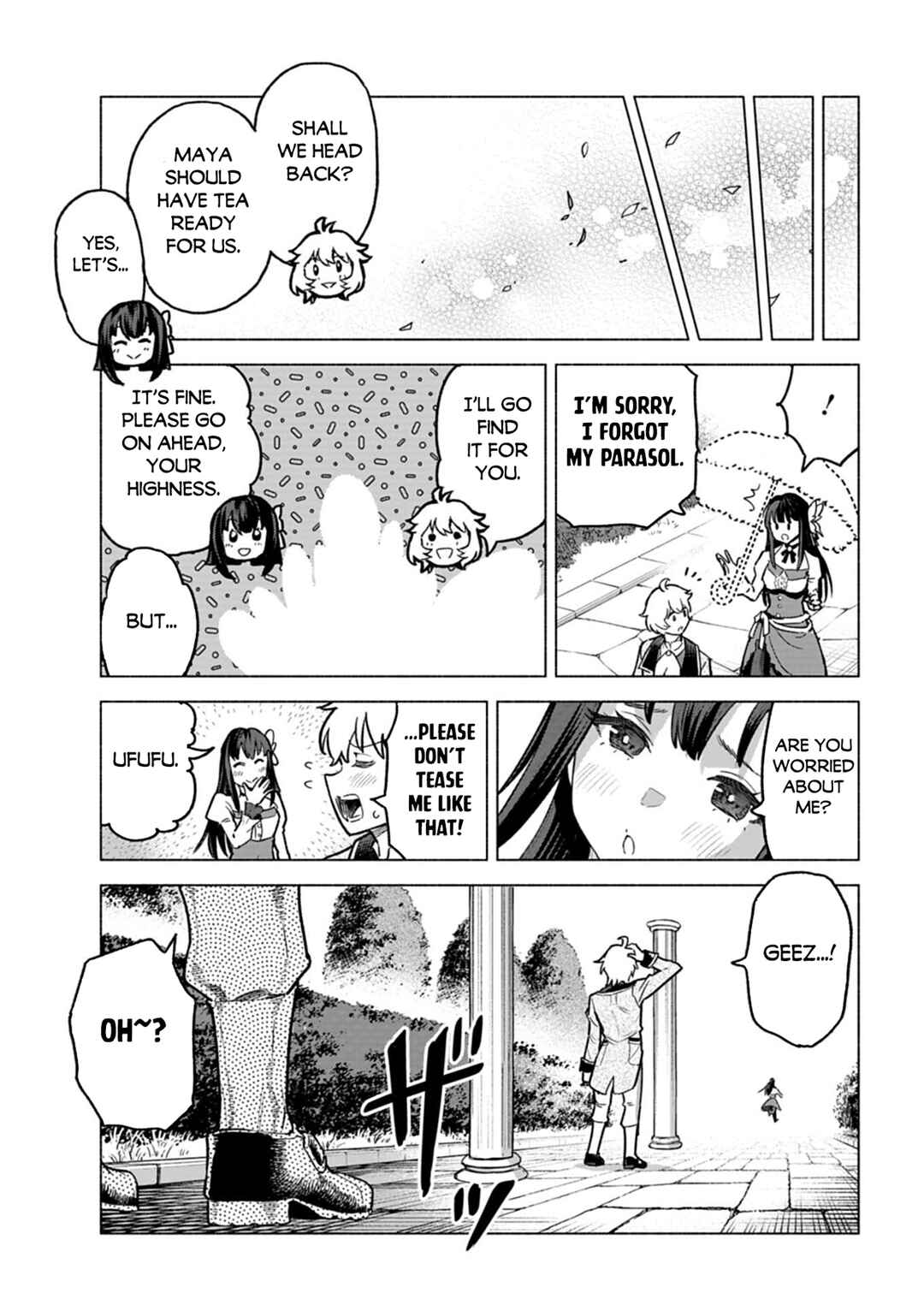 Page 12 Chapter 9.1 Tada no Murabito no Boku ga, Sanbyakunen Mae no Boukun Ouji ni Tensei shite shimaimashita ~Zense no Chishiki de Ansatsu Flag wo Kaihi shite, Odayaka ni Ikinokorimasu!~