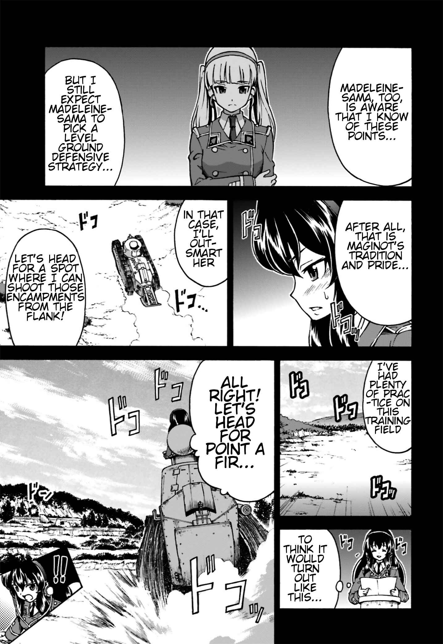 Page 12 Chapter 4 Girls Und Panzer: Fierce Battle! The Battle of Maginot!!