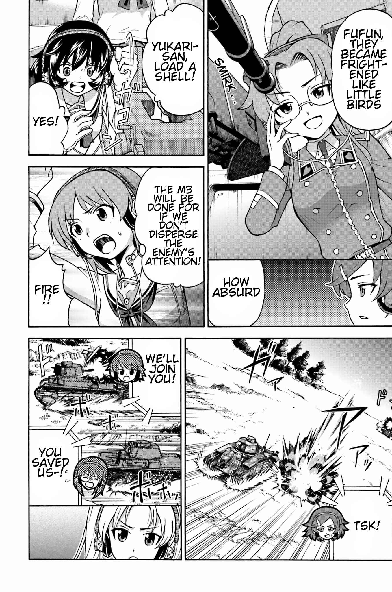 Page 12 Chapter 7 Girls Und Panzer: Fierce Battle! The Battle of Maginot!!