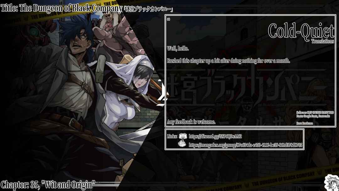 Page 1 Chapter 35 Meikyuu Black Company