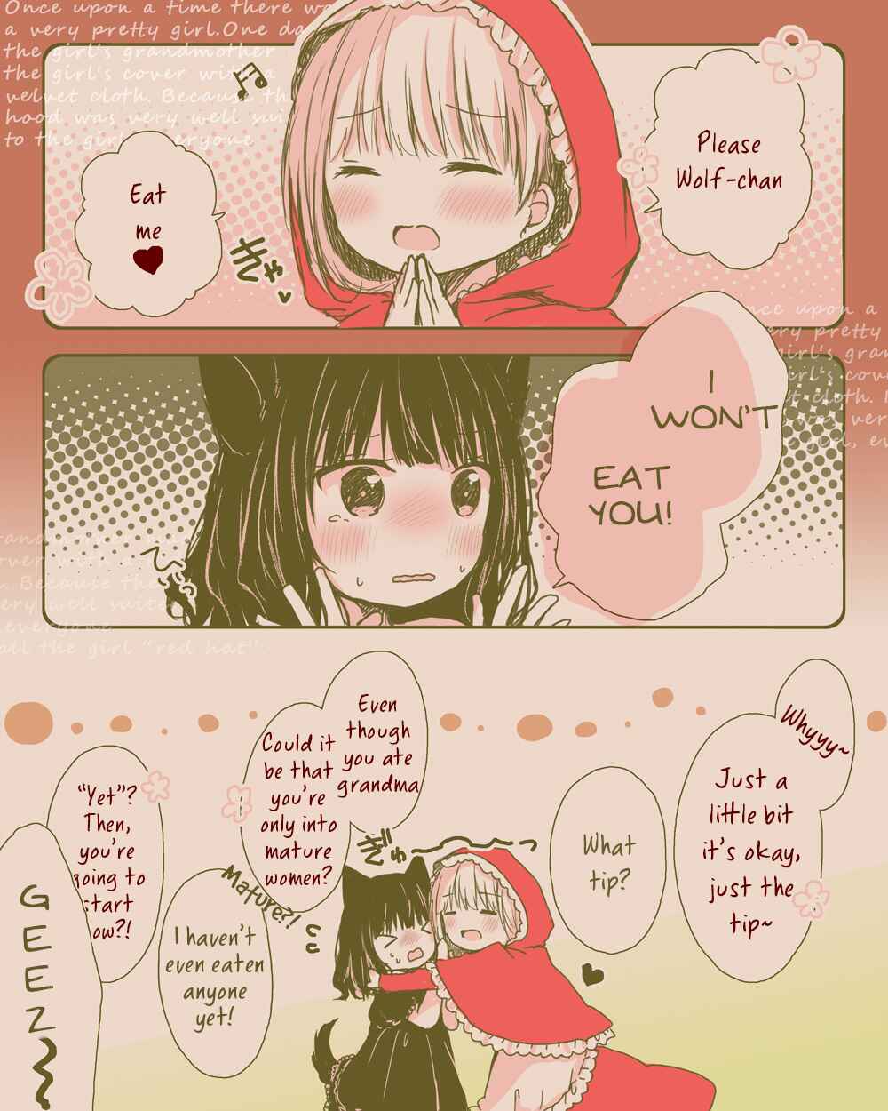 Page 1 Chapter 1 Daring Little Red Riding Hood and Herbivorous Wolf-chan
