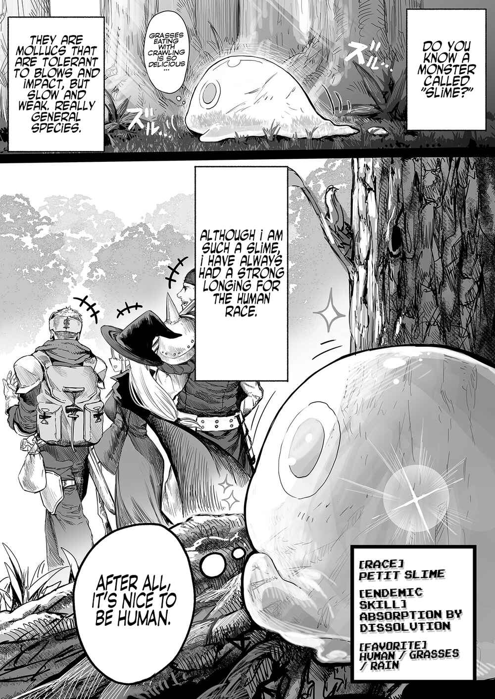 Page 1 Chapter Unknown_2def A Crawling Slime → a Slime Fell in Love