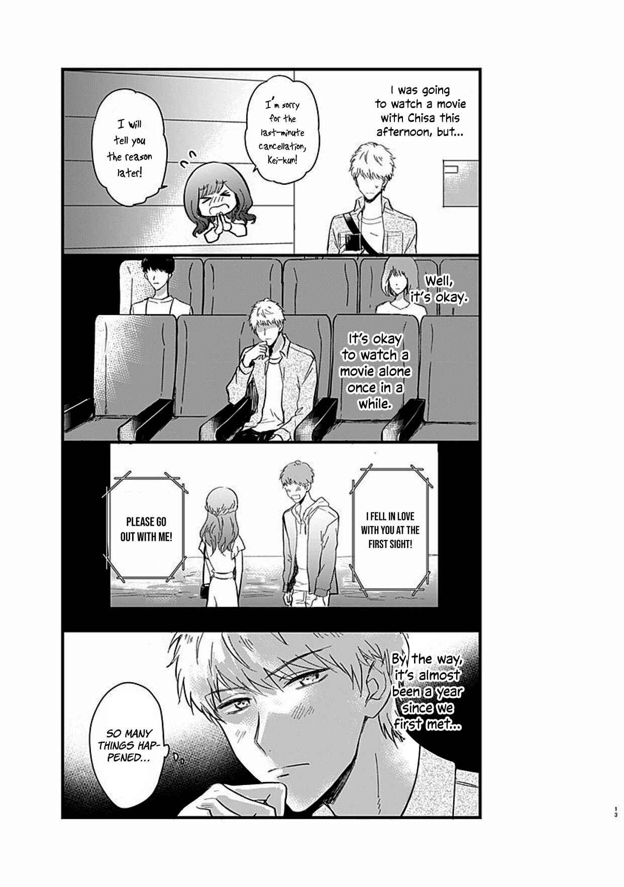 Page 13 Chapter 2 Kanojo no Oshi ga Kirai