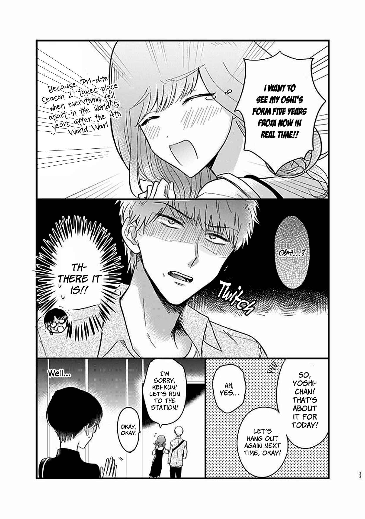 Page 23 Chapter 2 Kanojo no Oshi ga Kirai