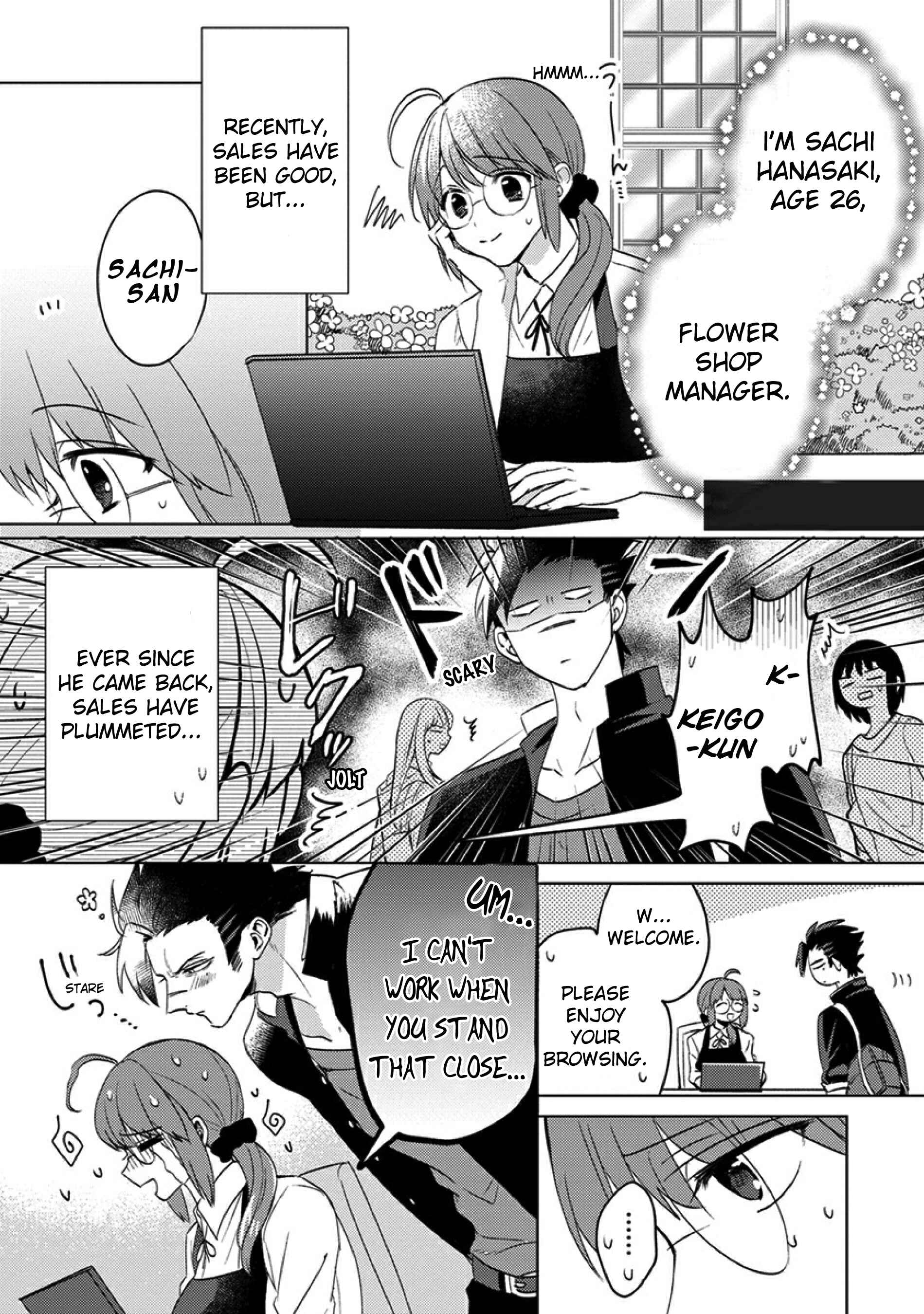 Page 1 Chapter 2 Kowamote Koukousei to Jimiko-san