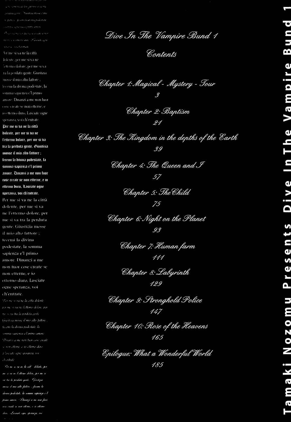 Page 3 Chapter 1 Dive in the Vampire Bund