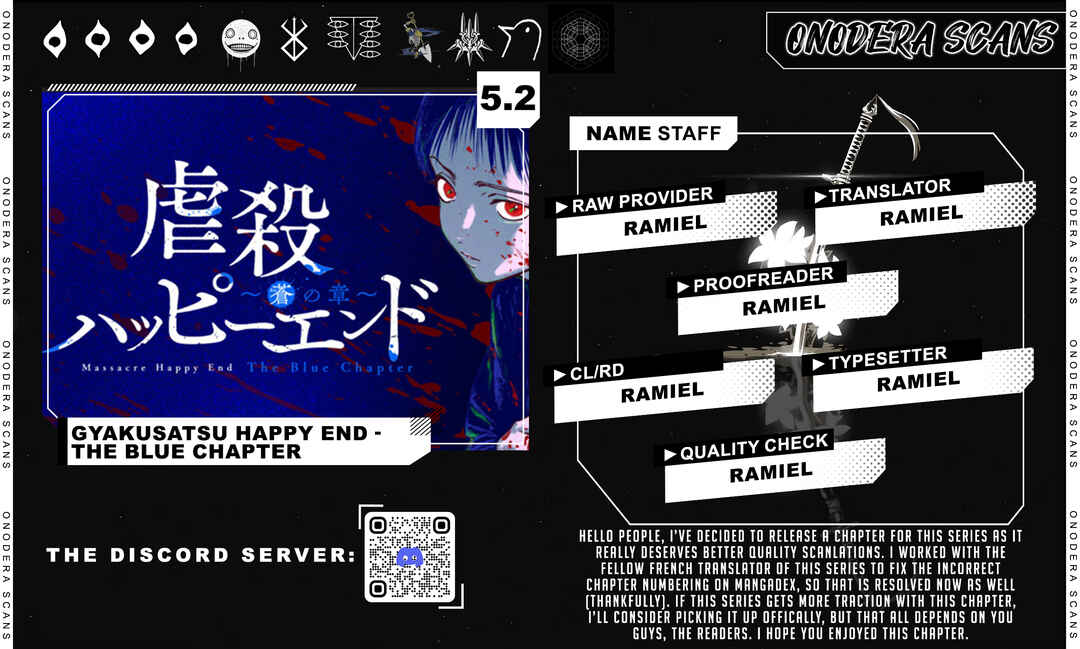 Page 14 Chapter 5.2 Gyakusatsu Happy End: Ao no Shou