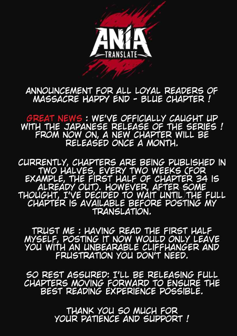 Page 34 Chapter 33 Gyakusatsu Happy End: Ao no Shou