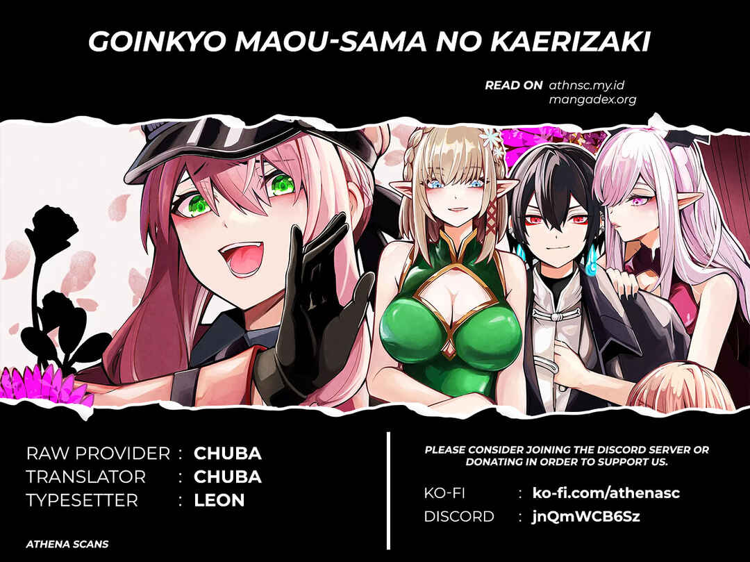 Page 20 Chapter 7 Goinkyo Maou-sama no Kaerizaki ~Totsujo Wakagaetta Sensendai Maou-sama wa Choppiri H na Nazo Bujutsu de Josondanpi no Sekai wo Heiteisuru~
