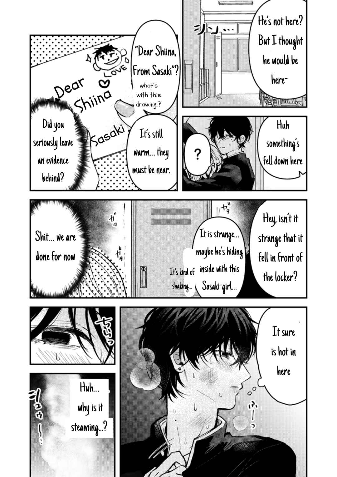 Page 7 Chapter 4 Dameo no Shiina-senpai to Yabao no Sasaki-kun