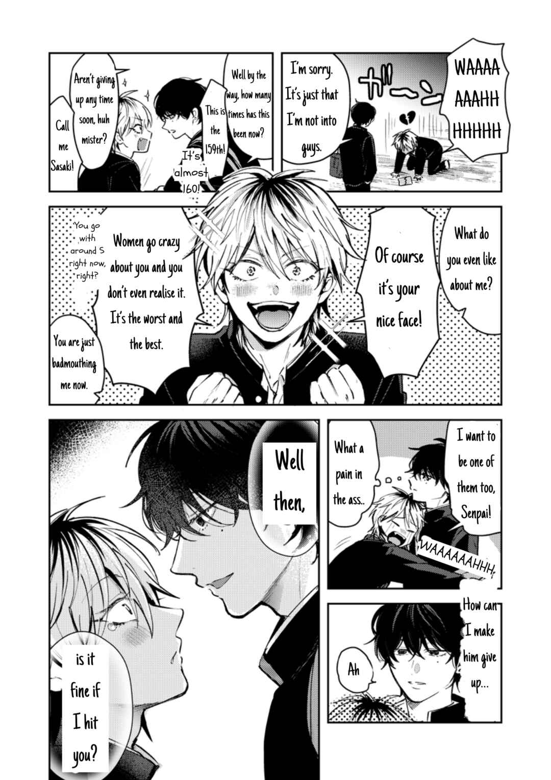 Page 3 Chapter 1 Dameo no Shiina-senpai to Yabao no Sasaki-kun