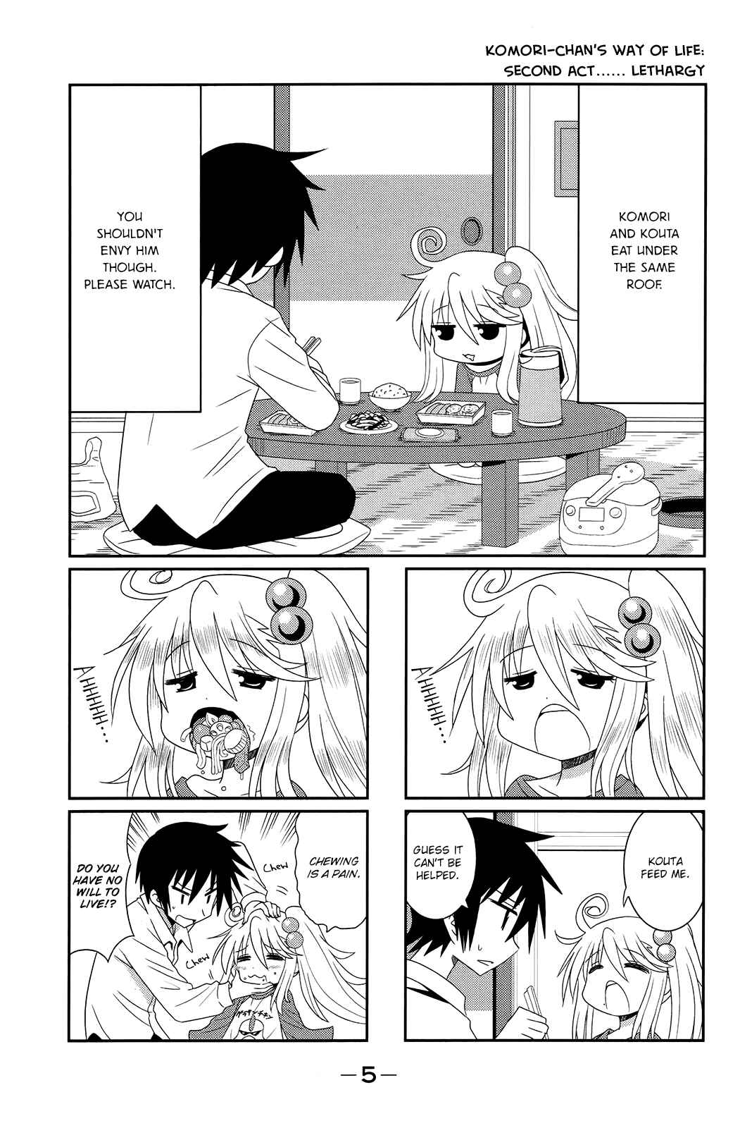 Page 5 Chapter 0 Komori-chan wa Yaruki o Dase