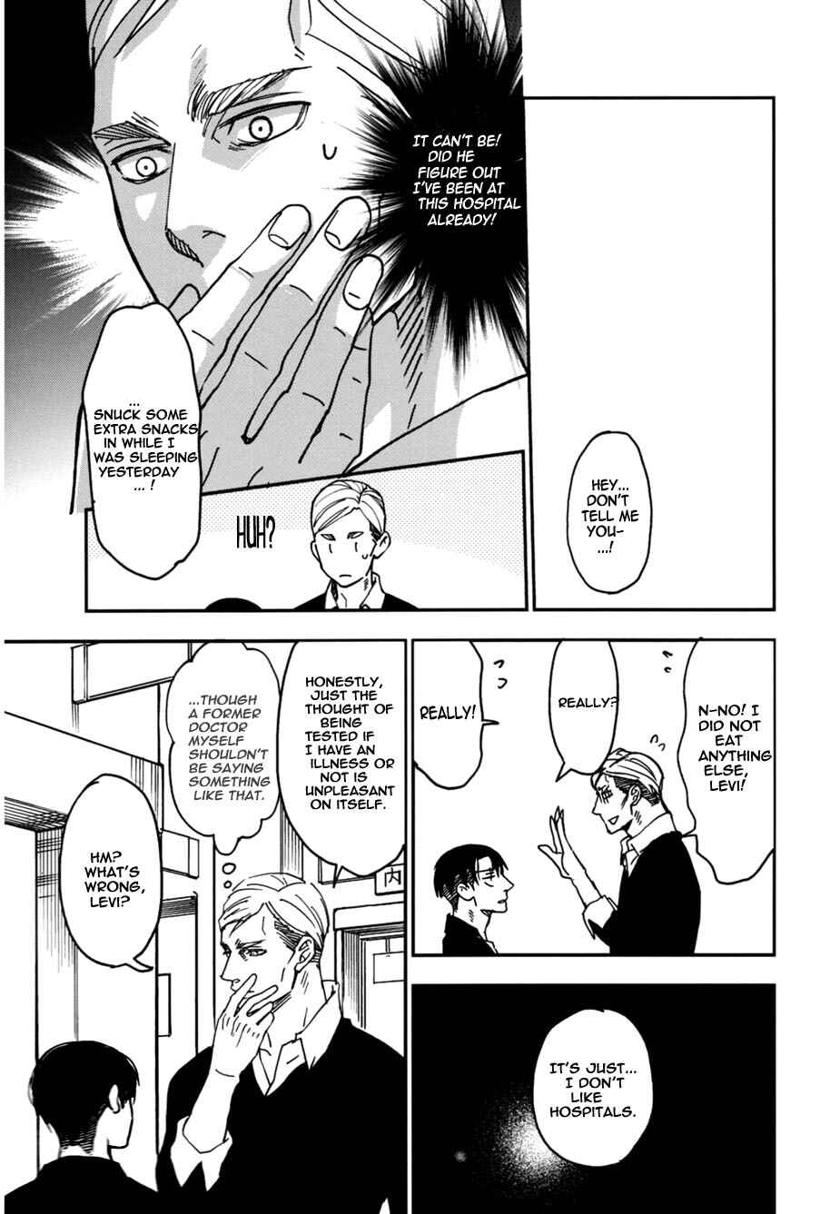 Page 12 Chapter Unknown_0178 Shingeki no Kyojin - Byouin e Ittekimashita (Doujinshi)
