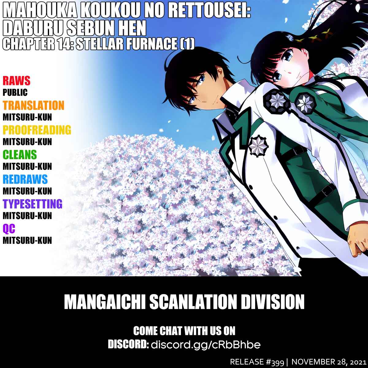 Page 1 Chapter 14 Mahouka Koukou no Rettousei - Double Seven-hen