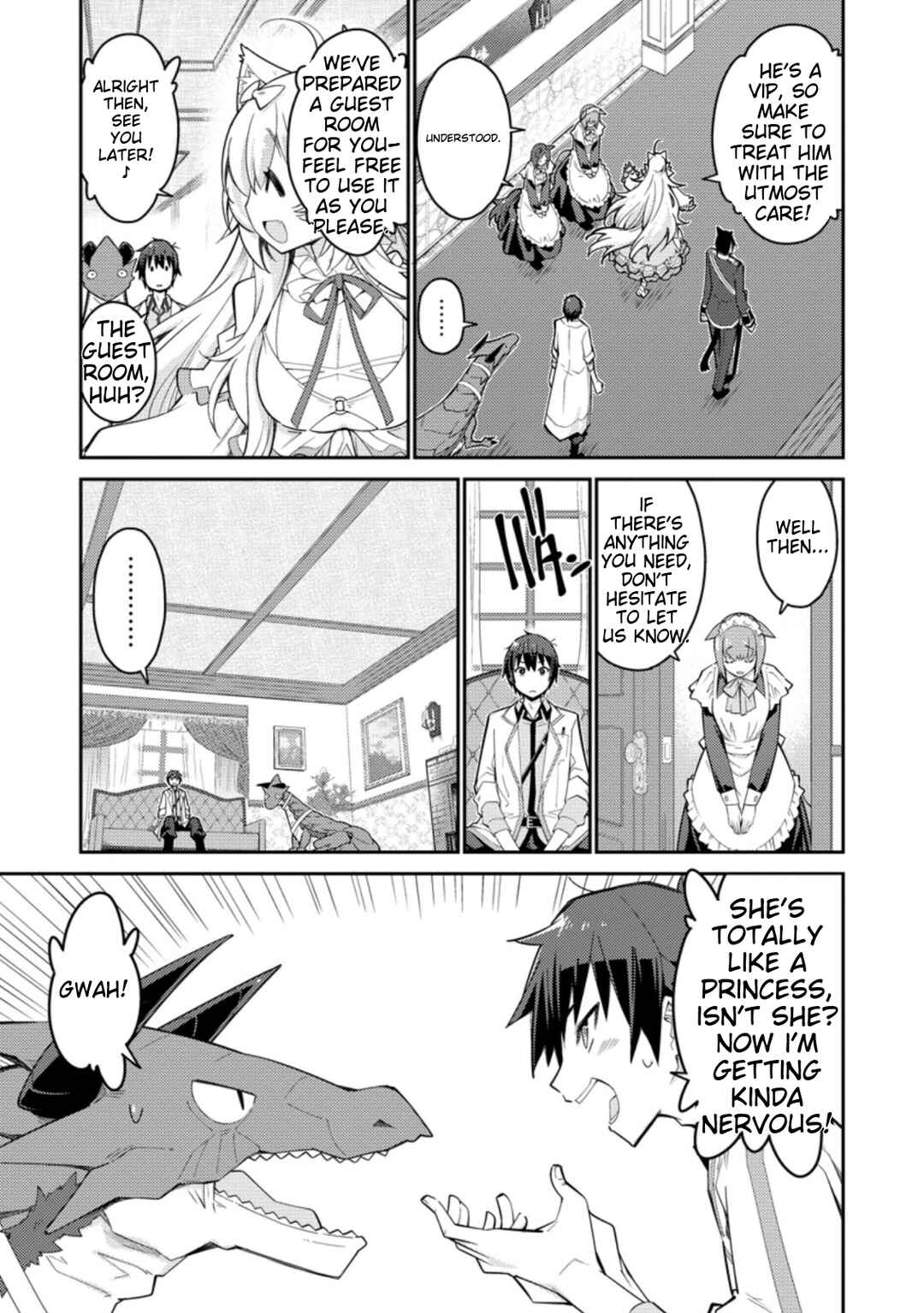 Page 26 Chapter 2 Muda da to Tsuihou Sareta [Kyuutei Juui], Kemono no Kuni ni Kou Taiguu de Manekareru ~Mori de Tasuketa Shinjuu to Kemomimi Bishoujo-tachi ni Mechakucha Dekiaisare Nagara Slow Life wo Tanoshinderu~