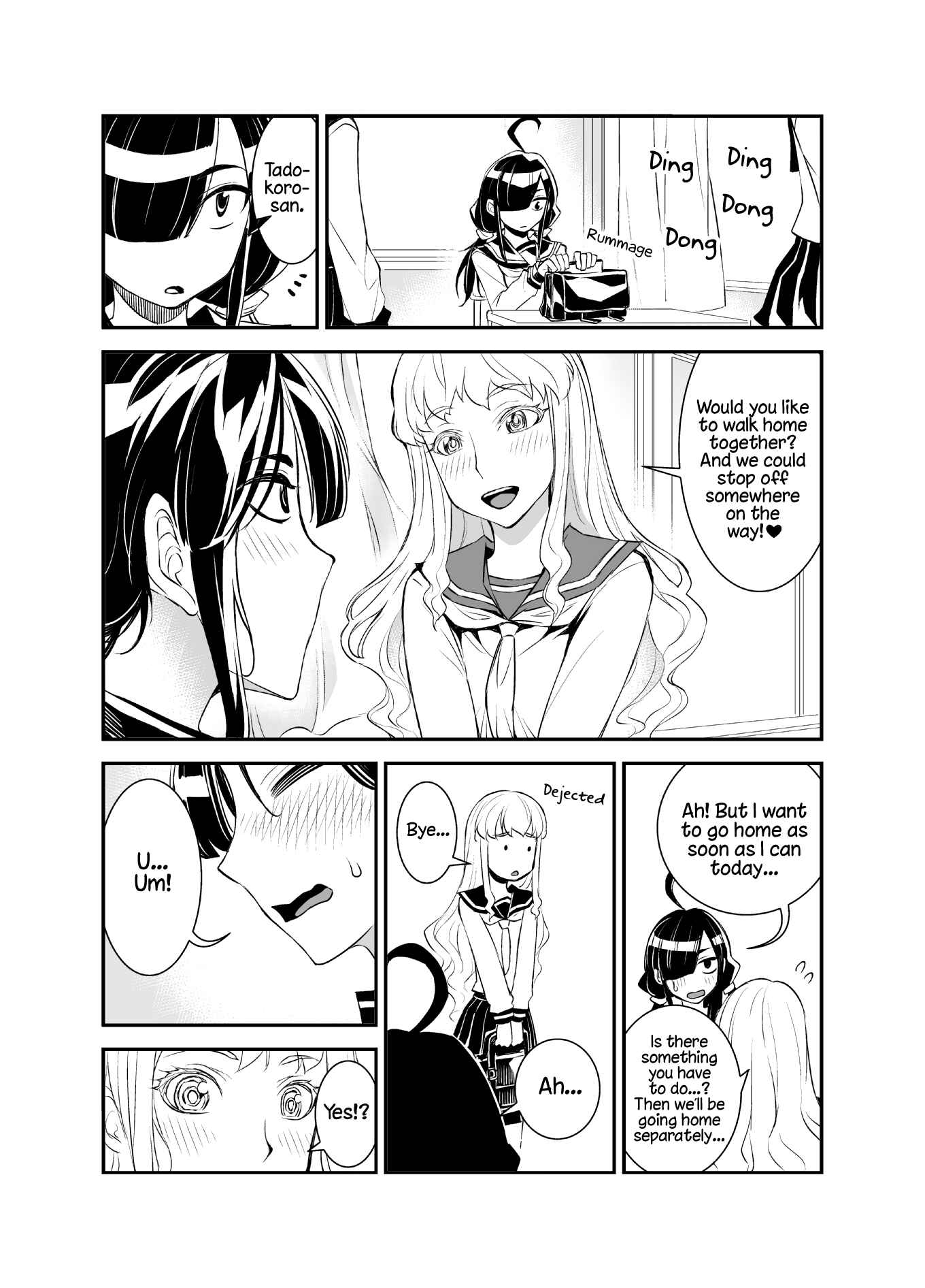 Page 1 Chapter 26 Tadokoro-san (Web Comic)