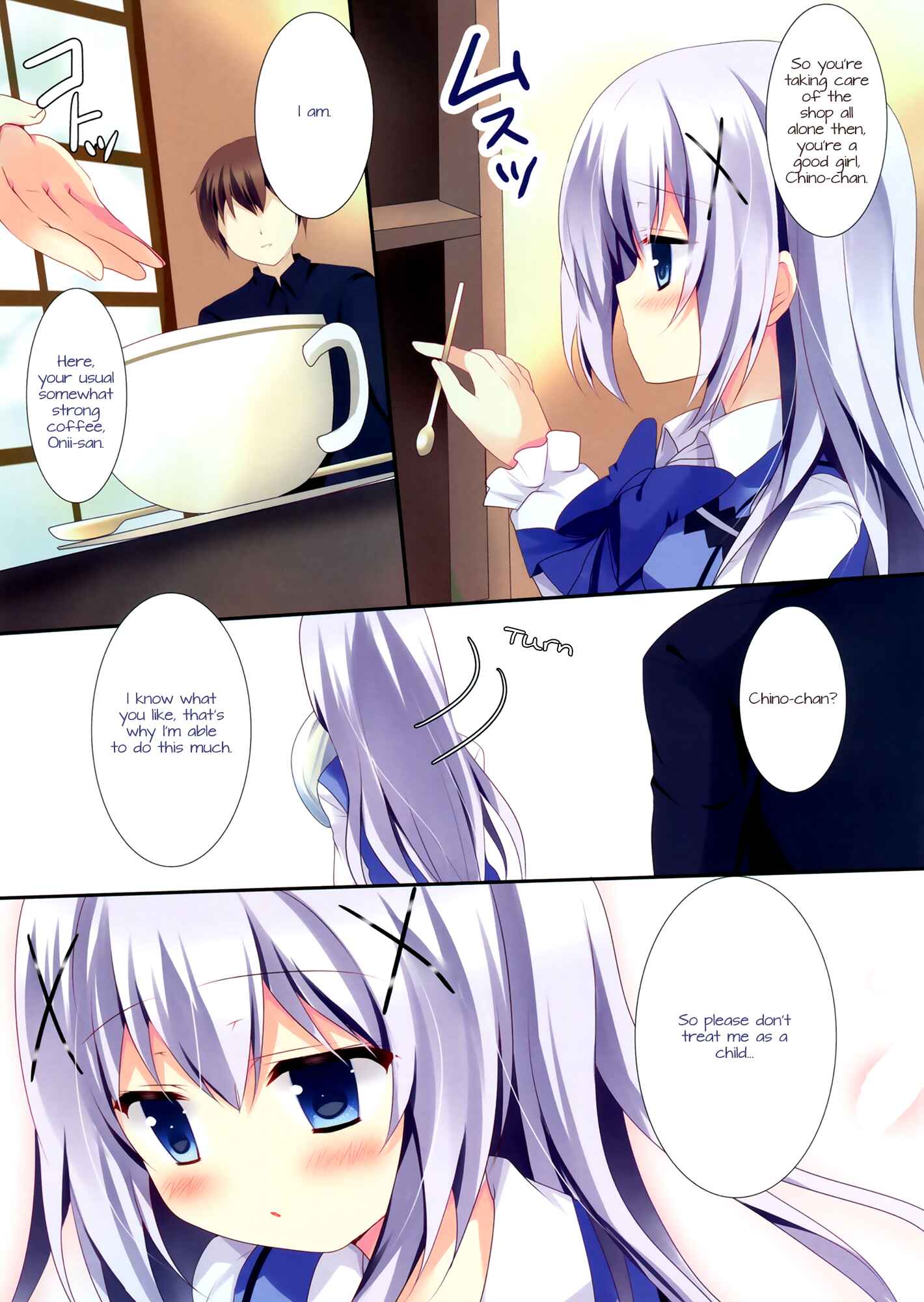 Page 4 Chapter Unknown_035c Gochuumon wa Usagi desu ka? - Chino-chan ni Oniisan te Iwaretai! (Doujinshi)
