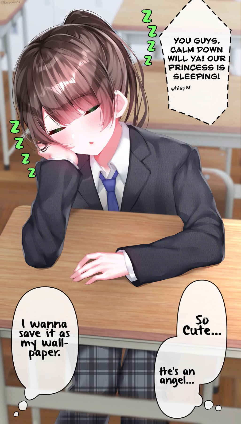Page 1 Chapter Unknown_cf01 Princess♂ of the All Boys School (Napping)